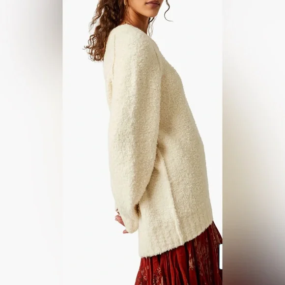 Free‎ People Teddy Sweater Tunic. Wool blend. Oversized. Medium